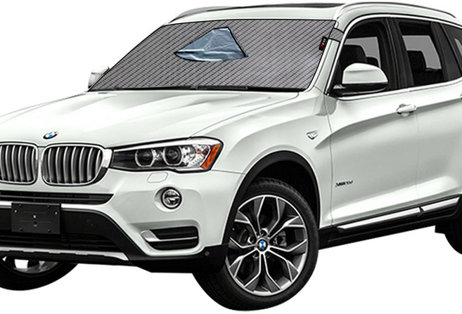 BMW X3 (11년~17년) 맞춤형 햇빛가리개 차량용 앞유리커버, BMW X3 맞춤 햇빛가리개 (블박형), 1개