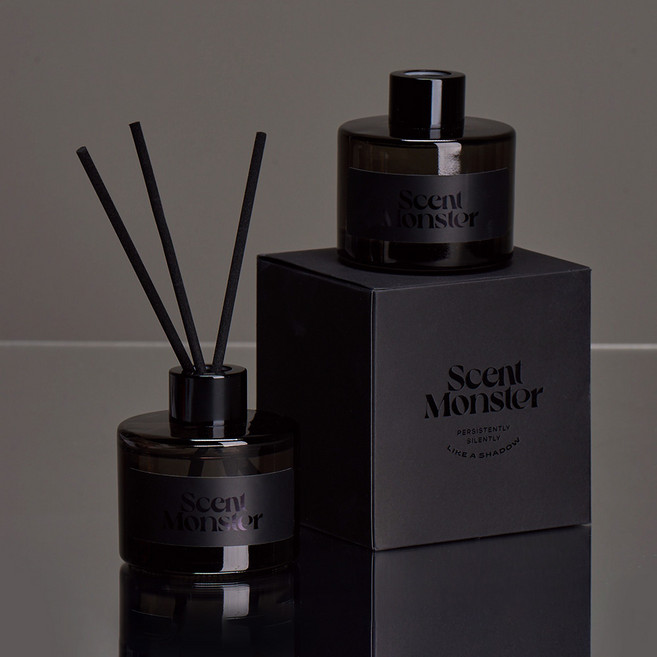 센트몬스터 프리미엄 블랙 디퓨저 고급 방향제 120ml, Amber Vanilla (앰버바닐라), 1개