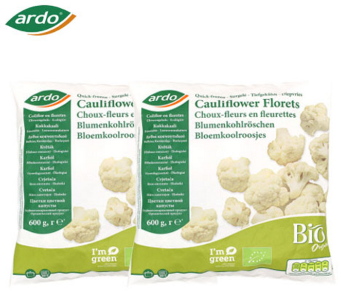 쉽쿡 유기농 컬리플라워 1+1, 600g, 2개