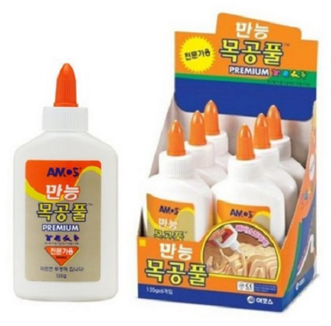 아모스 목공풀 120g 6개