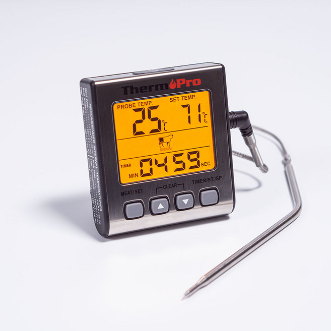 고기 온도계 베이킹 심부 탐침 요리용 타이머 싱글, 싱글타입(탐침봉1개), 1개
