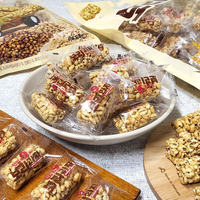 [스낵1번지] 미니 9곡 보리과자, 3개, 400g