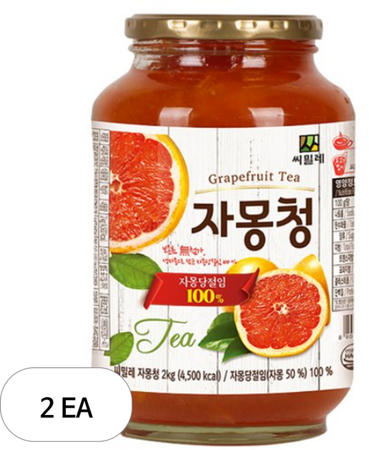 씨밀레 자몽청, 2kg, 1개입, 2개