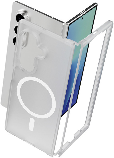 제트스킨 2배자력 맥세이프 카메라 버튼 커버 변색방지 투명 하이브리드 케이스