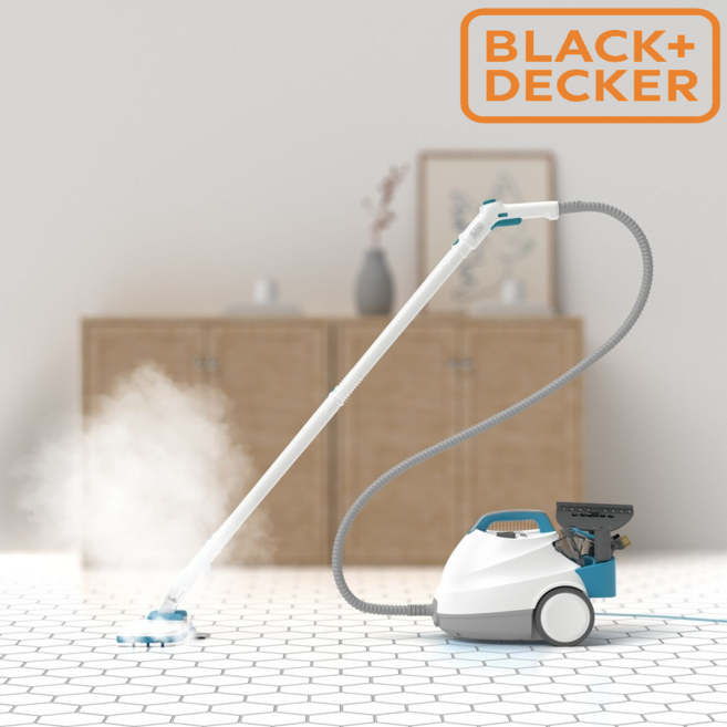 블랙앤데커 고압스팀청소기 BHSMP2314 보일러방식스팀청소기 가정용 전문가용 업소용 펫청소 핸디스팀 물걸레 살균 욕실 씽크대 스팀살균