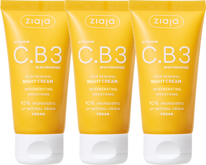 지아자 비타민 C.B3 미백 잡티 수분크림 기미 수면팩 나이트크림, 50ml, 3개