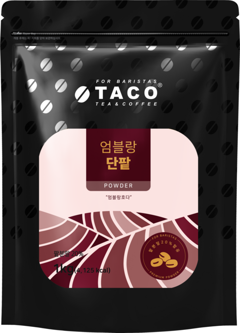 타코 엄블랑 단팥 파우더 1kg 2개세트, 2개, 1개입