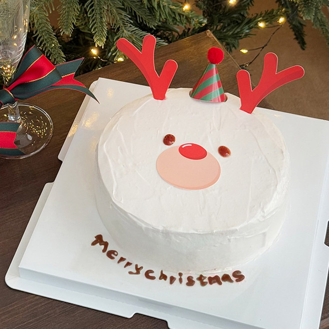 디유 수제 크리스마스 레터링 케이크 시트 만들기 키트 선물 diy 세트, 02.키트_클레식 루돌프