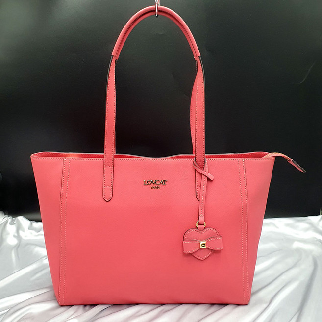 러브캣 화사한 A4수납 여성 숄더백 쇼퍼백 서류가방 가방 은피아노