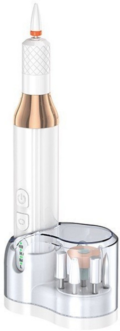 多功能美甲打磨機 指甲拋光機 去除老繭 甲面拋光, 1個, 白色