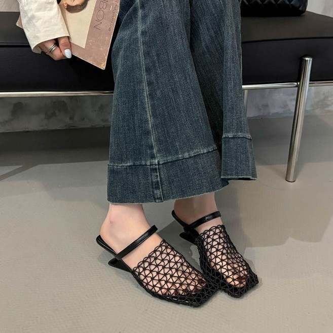 COSYEVNO 여성용 봄여름 캐주얼 스트랩 매쉬 스타일 플랫샌들 LFHtx-9