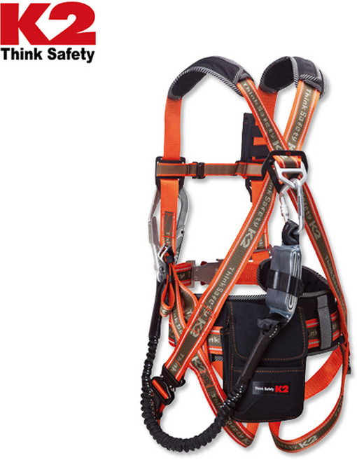 K2 safety 안전벨트 KB-9202 전체식Orange, L