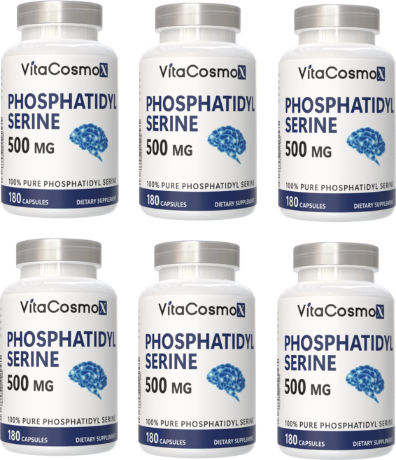 비타코스모 VitaCosmoX 포스파티딜세린 식물성캡슐 180정, 6개