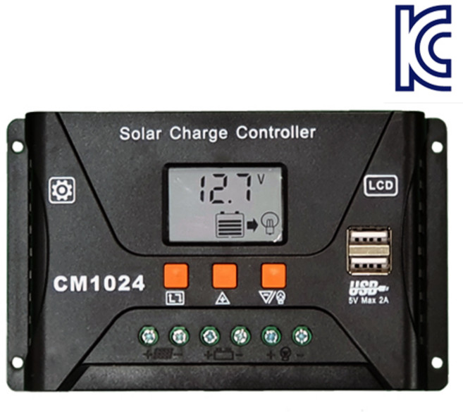 [CM1024] 10A 12V 24V 태양광 컨트롤러 리튬이온 인산철 배터리