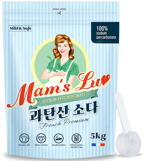 맘스럽 과탄산소다 프렌치 프리미엄, 5kg, 1개