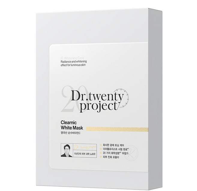닥터트웬티프로젝트 클리어닉 화이트 마스크 30ml, 10개입, 1개