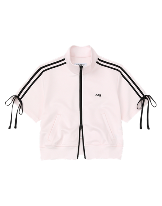 NDY [널디] 리본 세미크롭 반팔 트랙 탑(26SS) PNEU26TR05 RIBBON SEMI-CROPPED S TRACK TOP(26SS) 744972