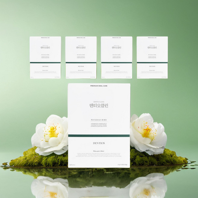 덴티오클린 구강유산균 덴티오스 구강유산균 덴티오클린 잇몸유산균, 30회분, 5개