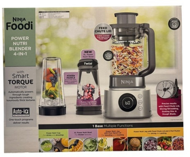 닌자 4 IN 1블렌더 갈기 채썰기 편썰기, CB400KR