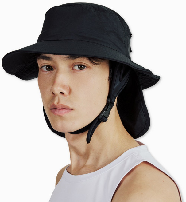 윈어블 서핑모자 챙 모자 버킷햇 여행 방수 벙거지 등산 수영모자 서핑햇 남여공용, 01. 베이직 블랙