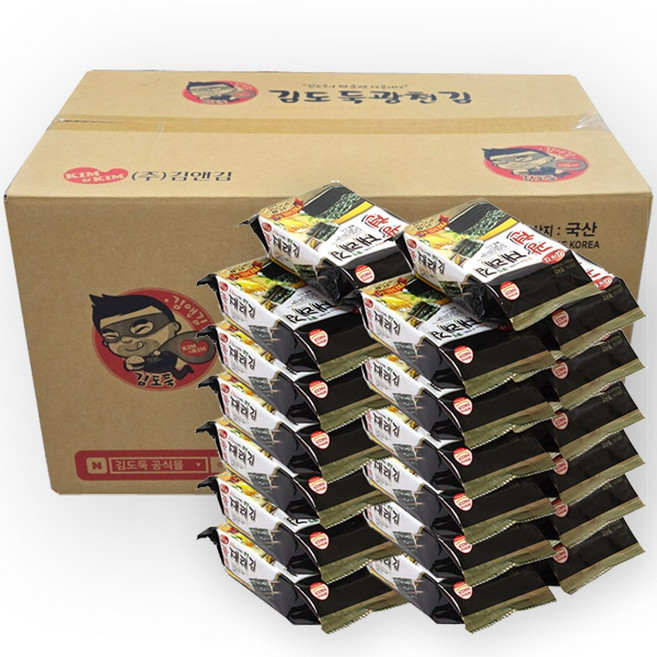 [가온애] 광천김 재래 도시락김 1박스, 90개, 4g