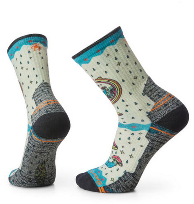 [스마트울] Hike Light Cushion Explore The Unknown Print Crew Socks - Natural, 1개
