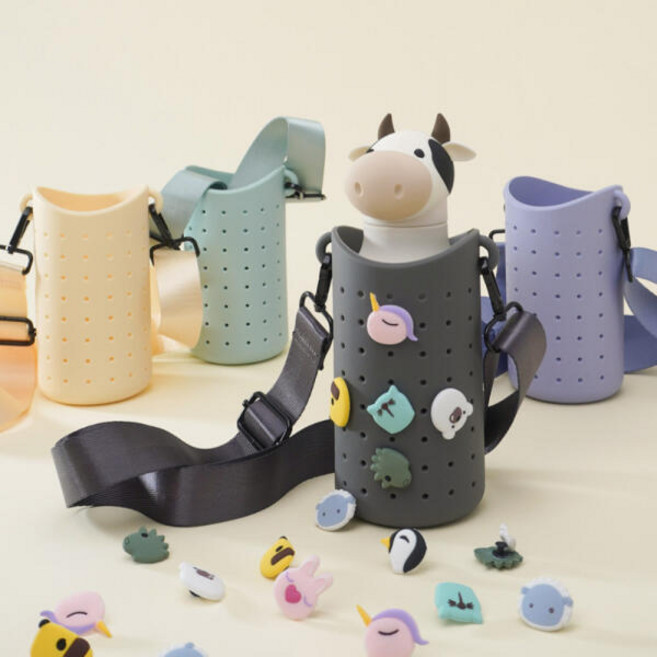 아트박스/아소부 아소부 베스티 실리콘 텀블러백, 스모크