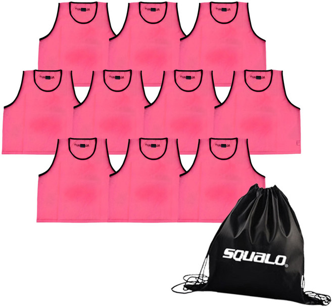 낫소 팀조끼(V) NATVL 9컬러 10개입 SQUALO 파우치 포함 고급형 축구 풋살 농구 배구 스포츠 팀조끼