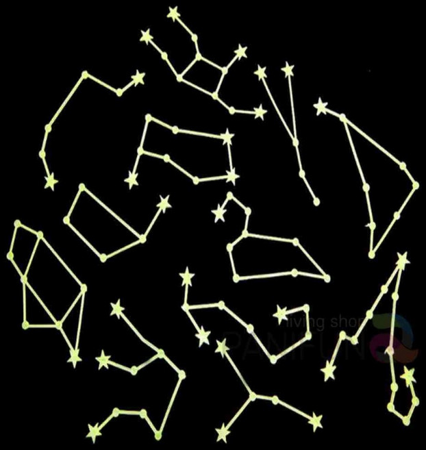 야광스티커 별자리 야광별스티커 아이방스티커 야광별자리스티커 야광스티커제작 별자리스티커 우주스티커, 상세페이지 참조