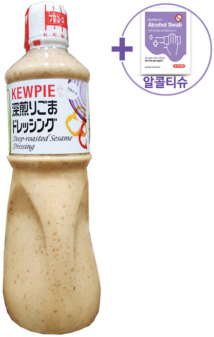 큐피 딥 로스티드 참깨 드레싱 + 더메이런알콜티슈, 1개, 상세페이지 참조, 1L