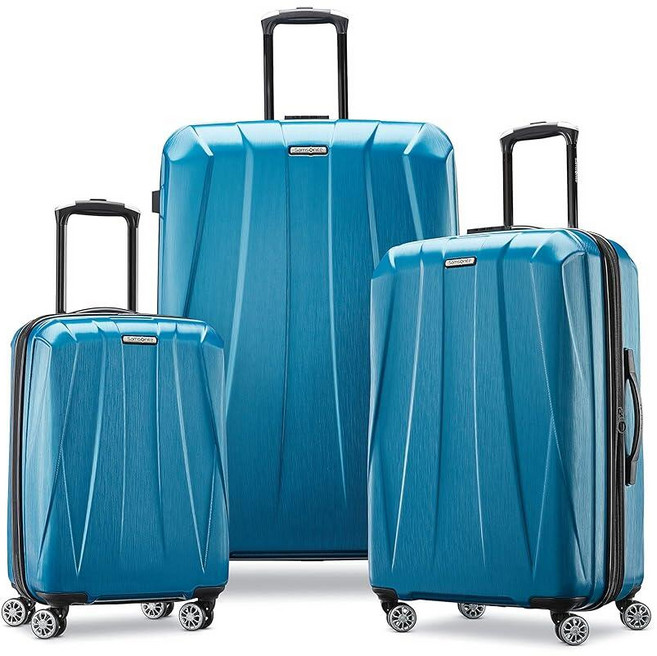 Samsonite 센트릭 2 하드사이드 확장 스피너 휠 캐리어 카리브 블루 2개 세트 20/24 142344