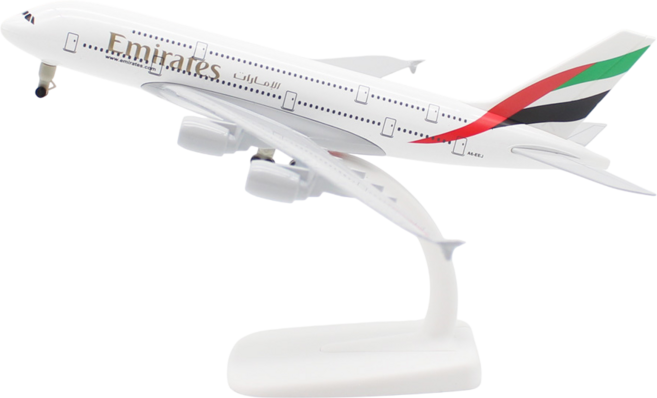 JJC 비행기 모형 16cm 1:400 ~ 20cm 1:300 다이캐스트 장식용 소형 모형항공기, 1개, 에미레이트항공 A380 - 1:300 - 20cm