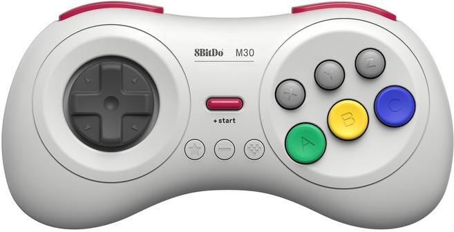 [국내정발] 8BitDo 블루투스 게임패드 M30, 화이트