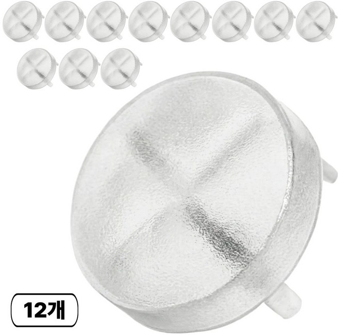 디어쿼츠 콘센트 가리개 커버 마개 안전커버, clear, 12개