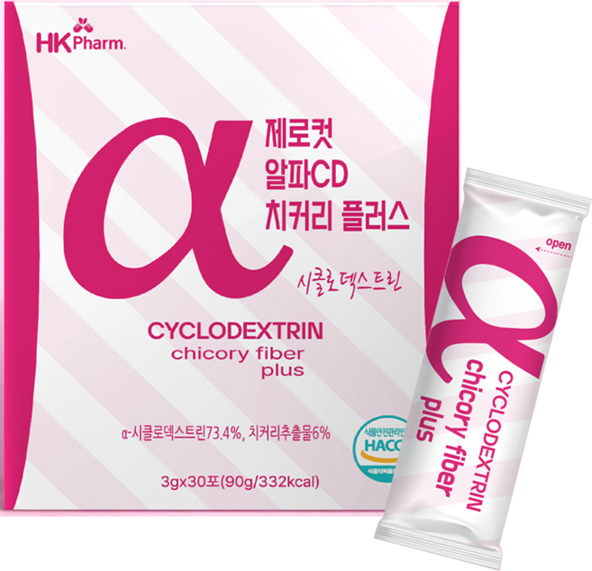 HK 제로컷 알파CD 시클로 덱스트린 치커리 플러스 30포, 1개, 90g