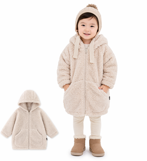 유아동 퍼 카라 점퍼 / 아기 남아 여아 겨울 패딩 누빔 자켓