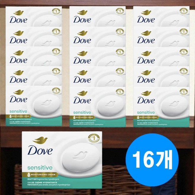 도브 뷰티 바 센서티브 스킨 비누, 106g