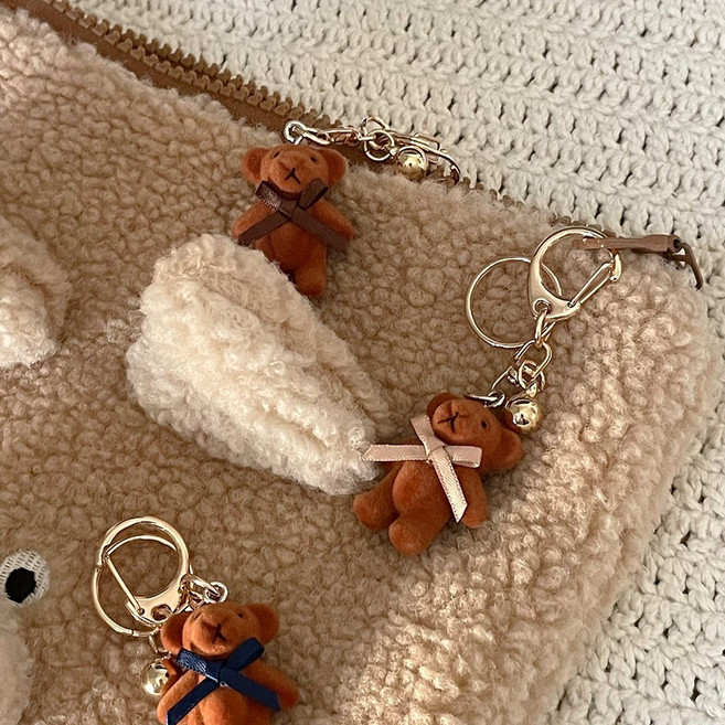 테디베어 에어팟/버즈 미니 차량용 키링