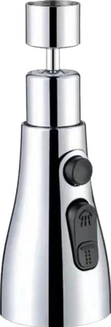 萬向噴頭360度旋轉水龍頭 廚房增壓花灑延伸器, 1個