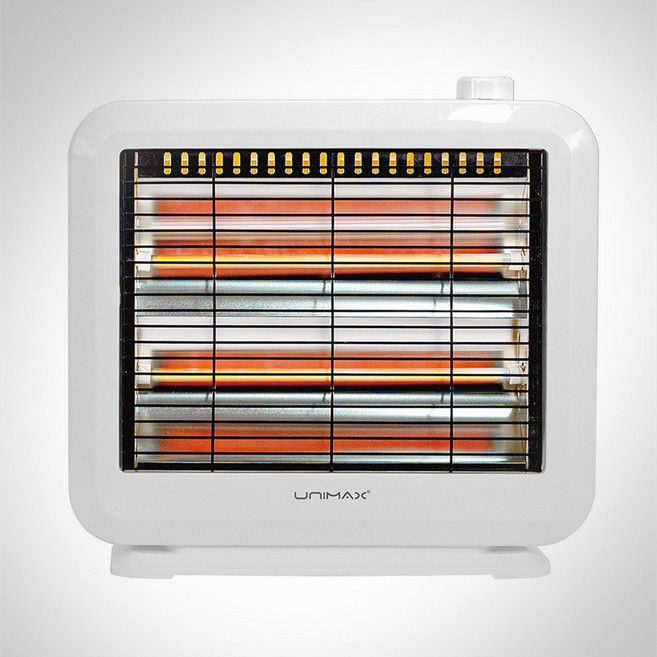 미니 석영관 2단 전기히터 발난로, 화이트