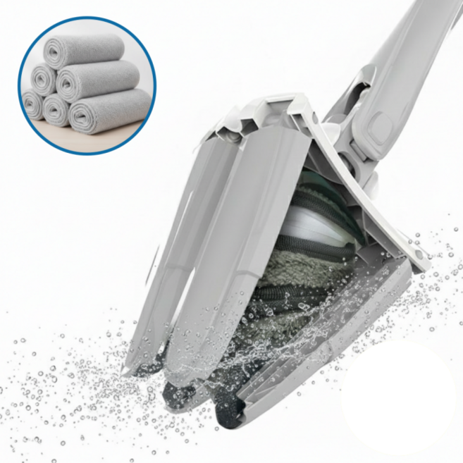 일상담다 물기쏙쏙 간편탈수 밀대걸레+리필패드5개, 1세트