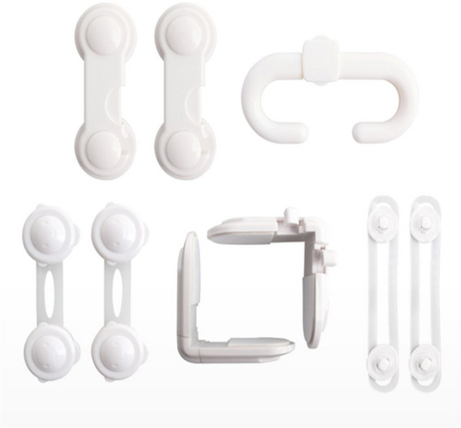 한울숨 어린이 반려동물 보호 도어락 유아이중안전잠금장치 아기안전문잠금장치 서랍장잠금장치, 원형, 1