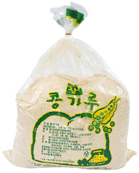 장생 콩가루 2.5kg 빙수용 인절미 콩고물 장생식품, 1개