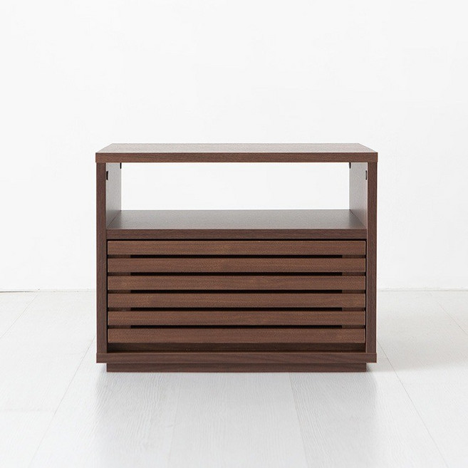 마켓비 숄리드 협탁 N형 5040 BSM4050, 1개, 브라운월넛베니어