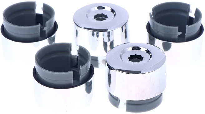 호환 CA5PCS 3x2.5cm 플라스틱 7L6 601 173A 2ZZ 크롬 휠 매트 카펫 러그 볼트 너트 캡 커버 ABS 트리플 크, 01 A1  5PCs