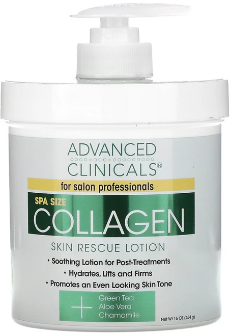 Advanced Clinicals 콜라겐 스킨 레스큐 로션 454g(16oz) 1팩, 454g, 1개 - 쿠팡