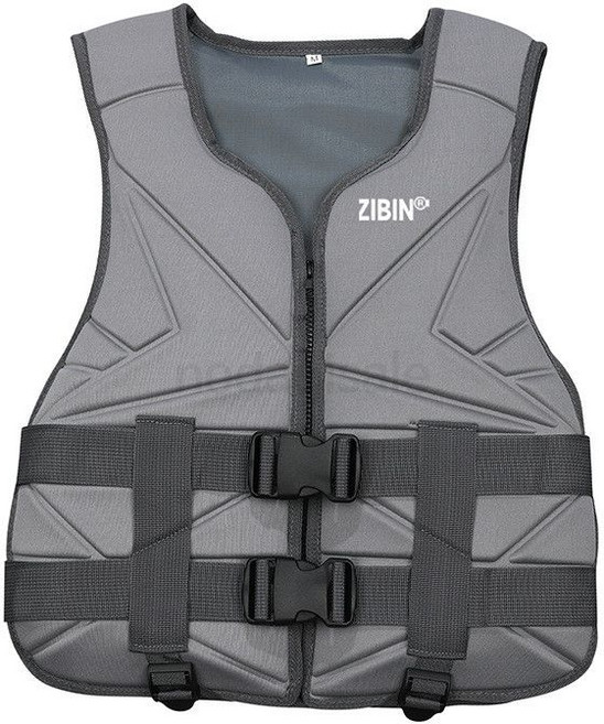 어린이 성인용 경량 네오프렌 구명조끼 물놀이 낚시 안전 부력 야외 작업용 슬림핏 디자인 편안한 착용감 대형 사이즈 여름용, M 하모니 그레이