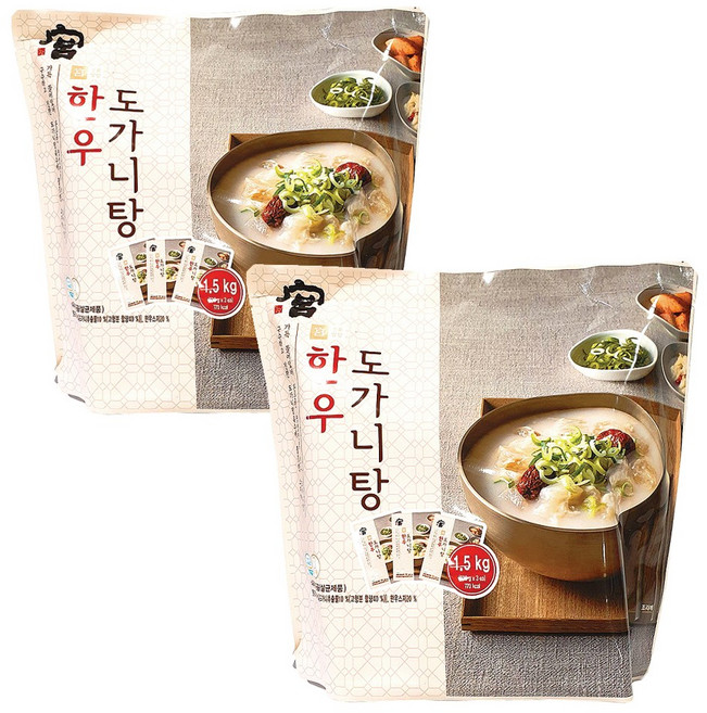 코스트코 궁 한우도가니탕1530g(도가니탕500g 3입. 소스10g 3입) X 2봉 아이스포장무료, 1.53kg, 2개
