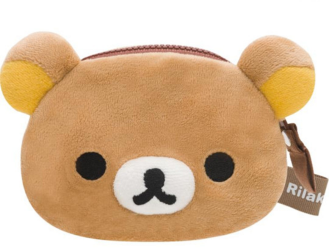 옐상 리락쿠마 봉제 얼굴 인형 파우치 지갑