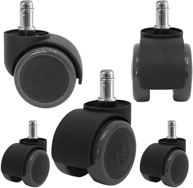 HK.sell 의자수리 부품 와이드 우레탄 로라바퀴 11mm 핀타입 5개